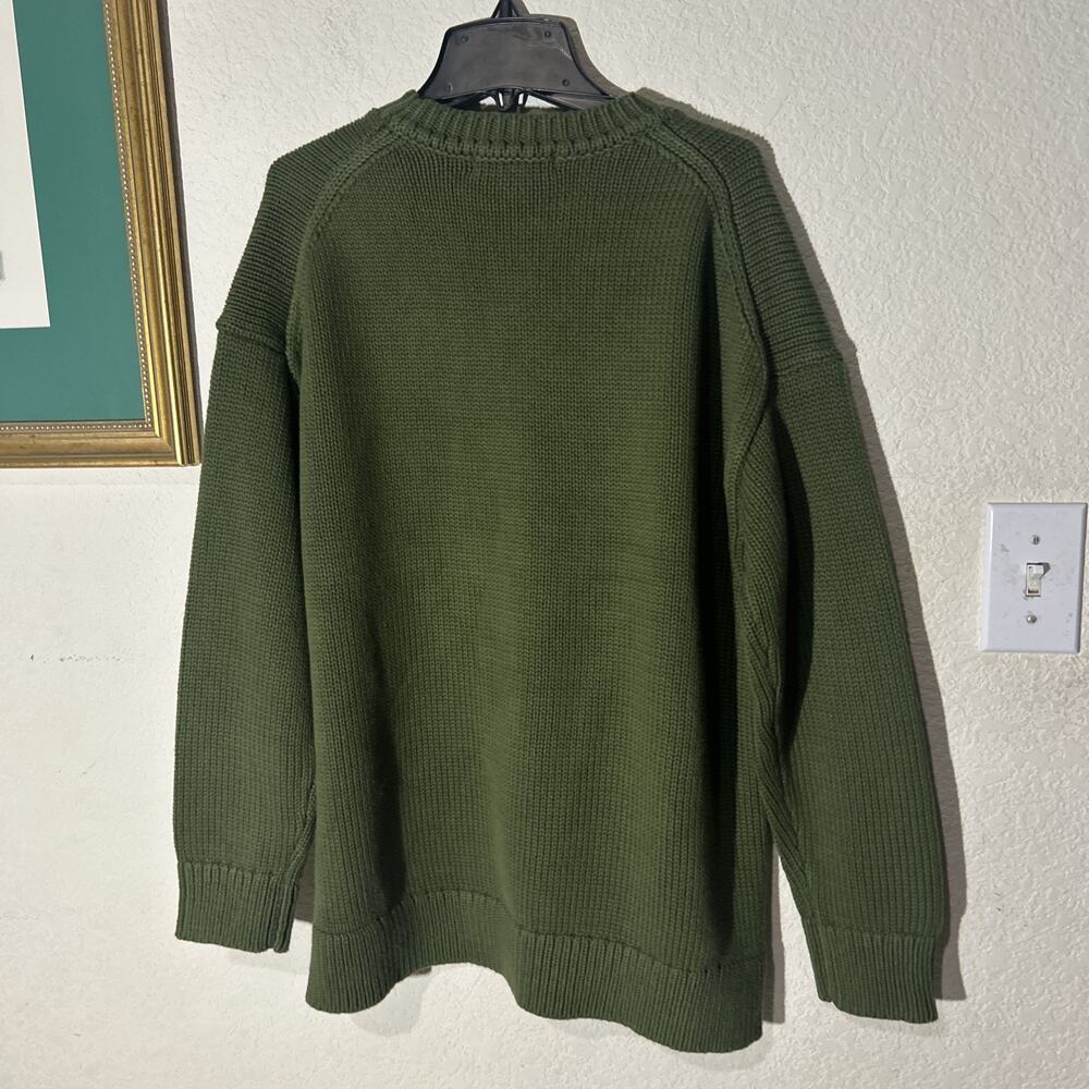 Boden Lucy Oversized Cotton Jumper Green Size S NWT - Picture 6 of 6